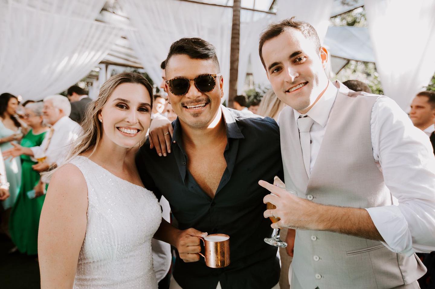 Show em casamento com noivos